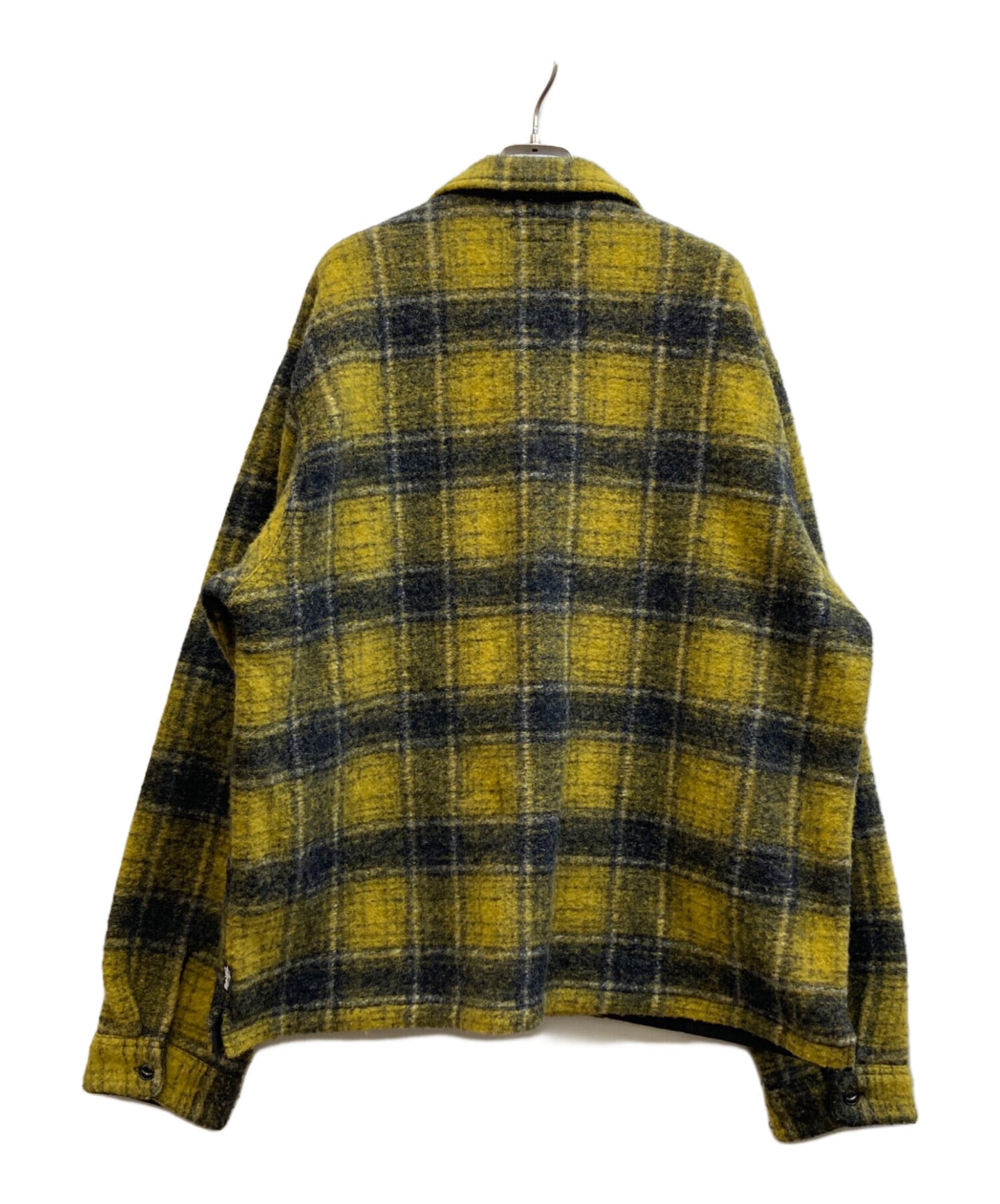 [Pre-owned] stussy Wool Plaid Zip Shirt 1110297