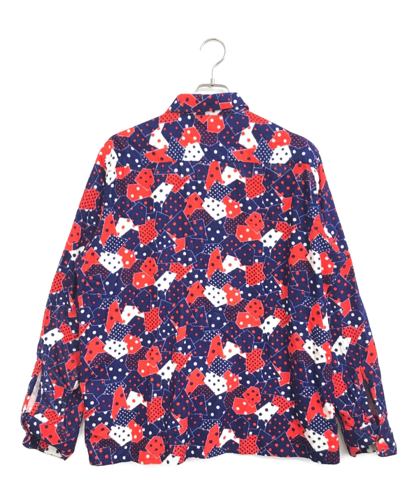 [Pre-owned] Needles flannel open-collared shirt LQ156.