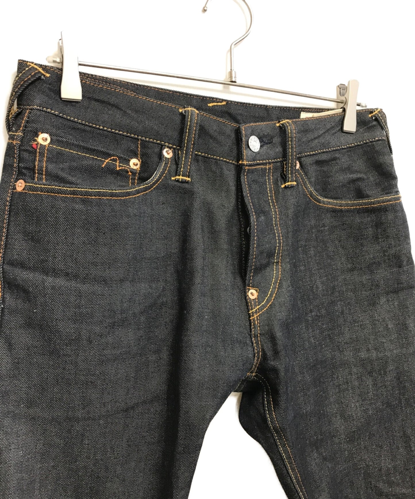 [Pre-owned] EVISU Carrot-fit Denim Jeans with Allover Daruma Daicock Print