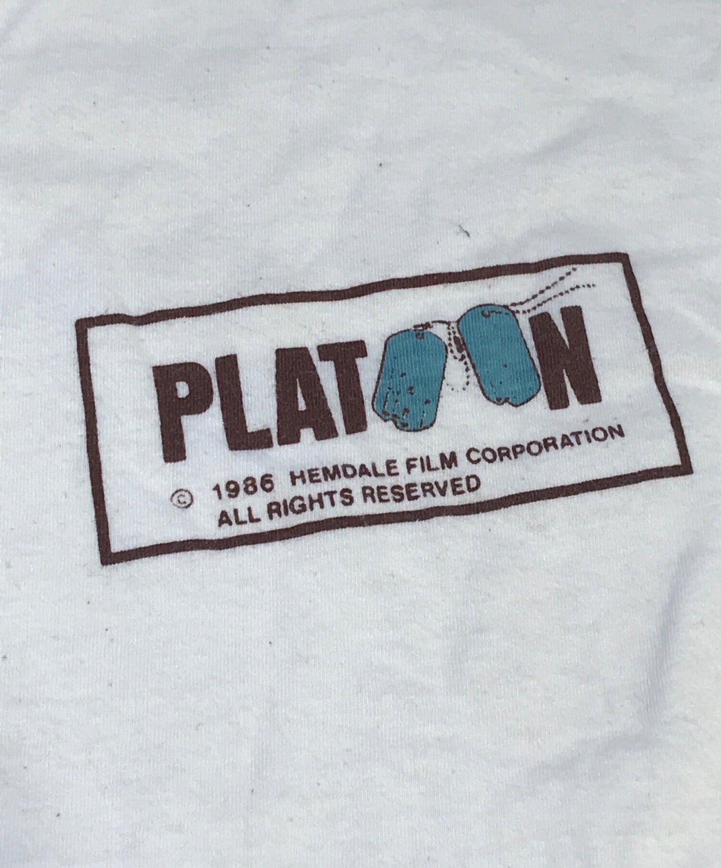 [Pre-owned] Movie T-shirts 80s PLATOON Movie t-shirt