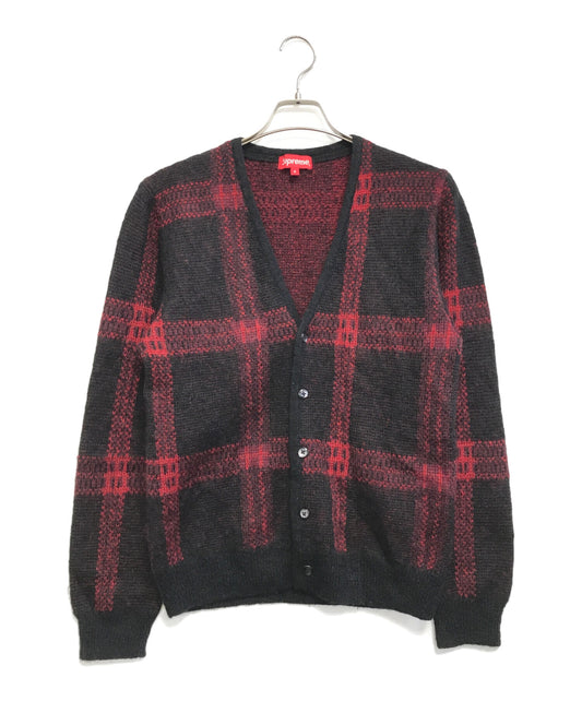 [Pre-owned] SUPREME Plaid Mohair Cardigan