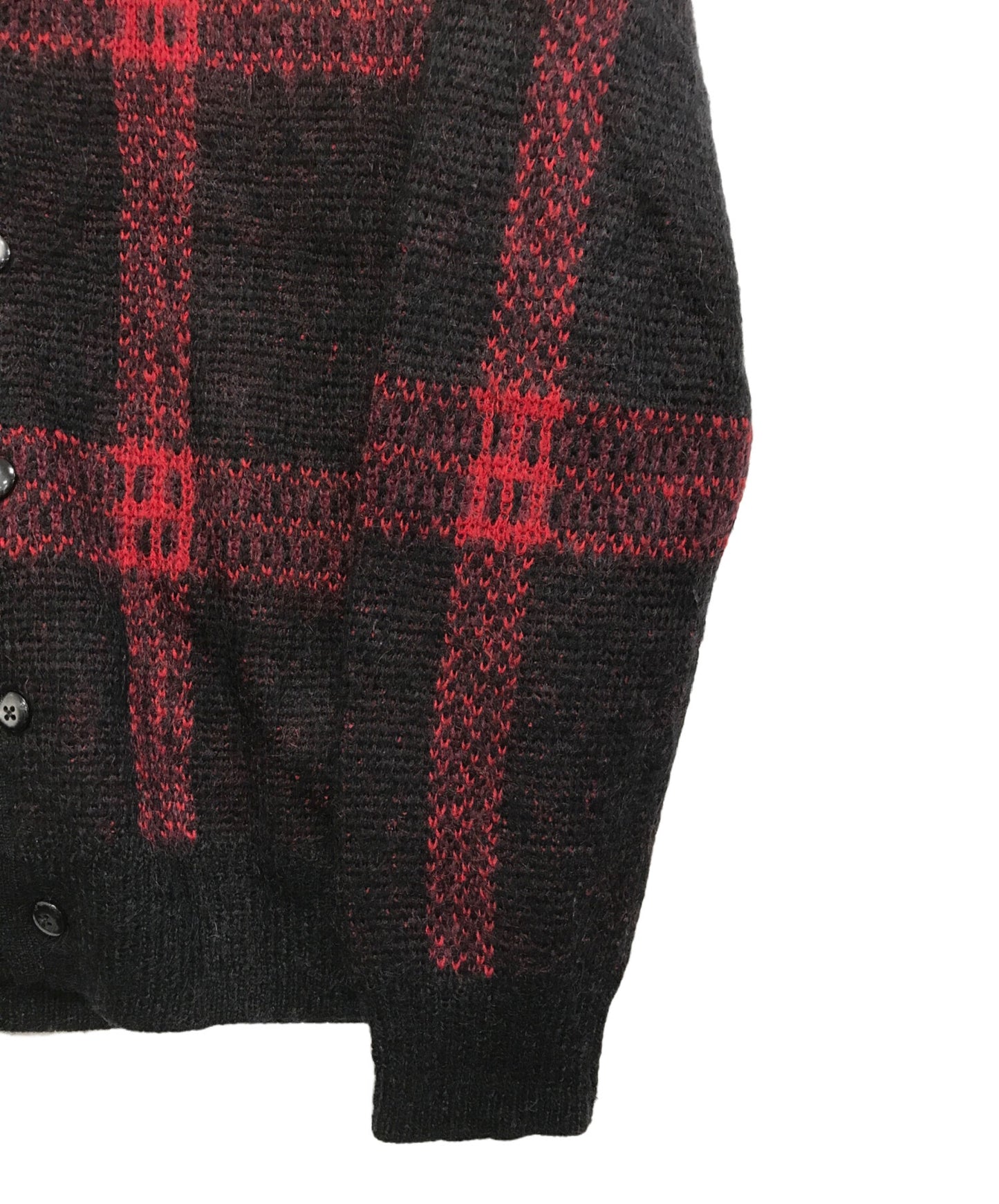 [Pre-owned] SUPREME Plaid Mohair Cardigan