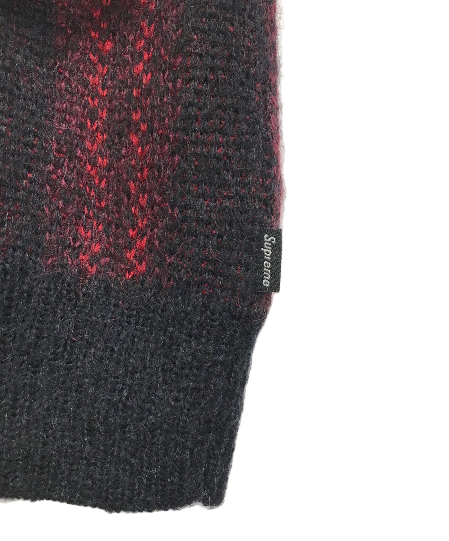 [Pre-owned] SUPREME Plaid Mohair Cardigan