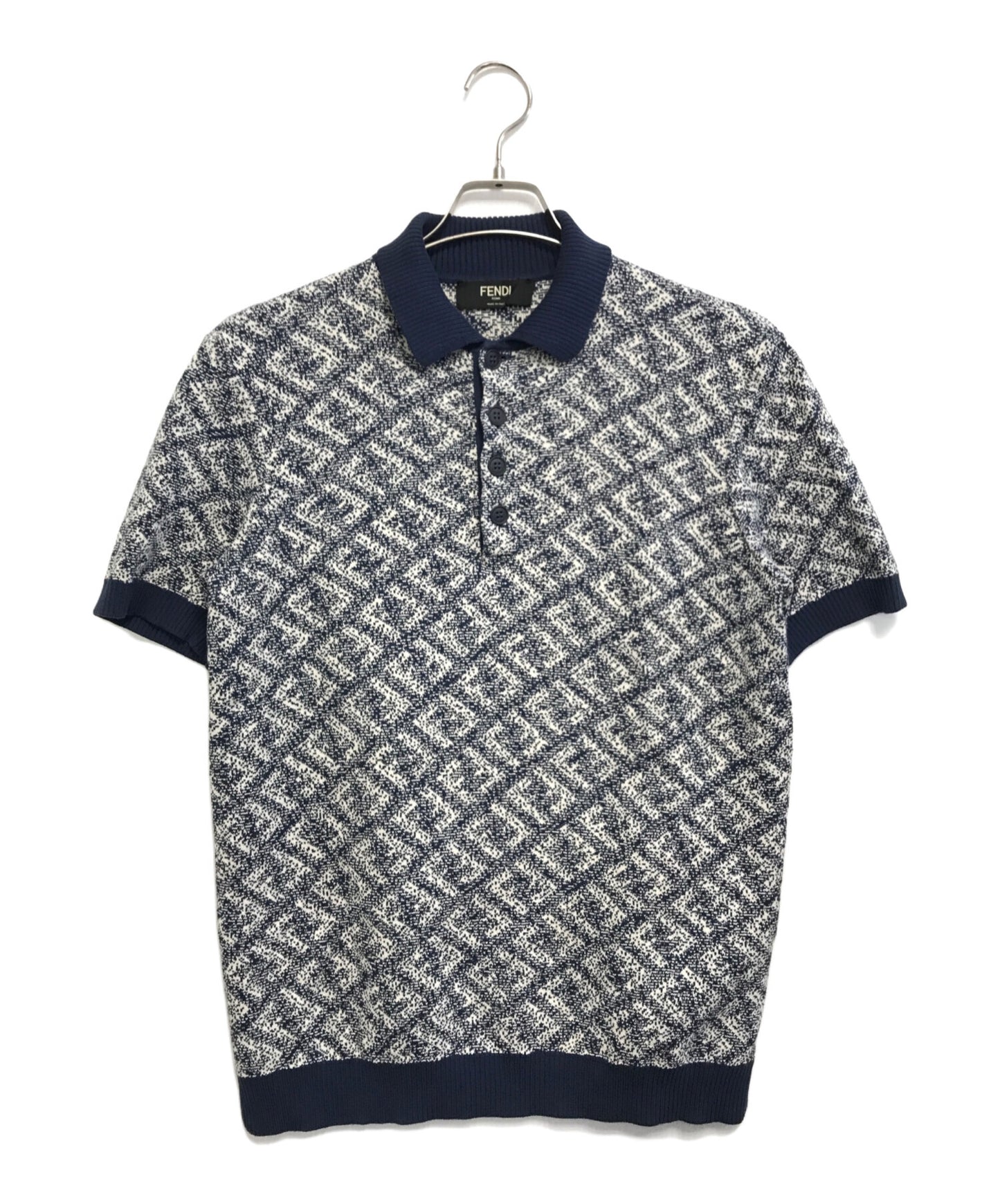[Pre-owned] FENDI Jacquard polo shirt FZC349 AN3Q
