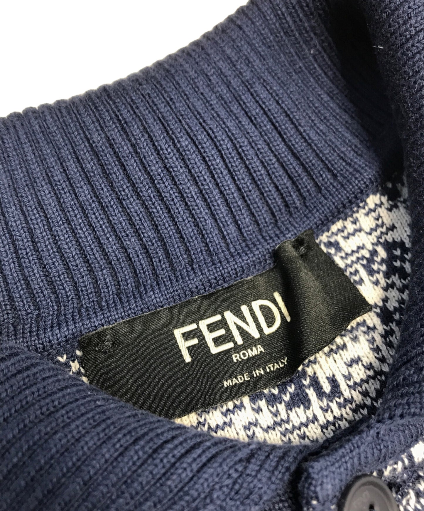 [Pre-owned] FENDI Jacquard polo shirt FZC349 AN3Q