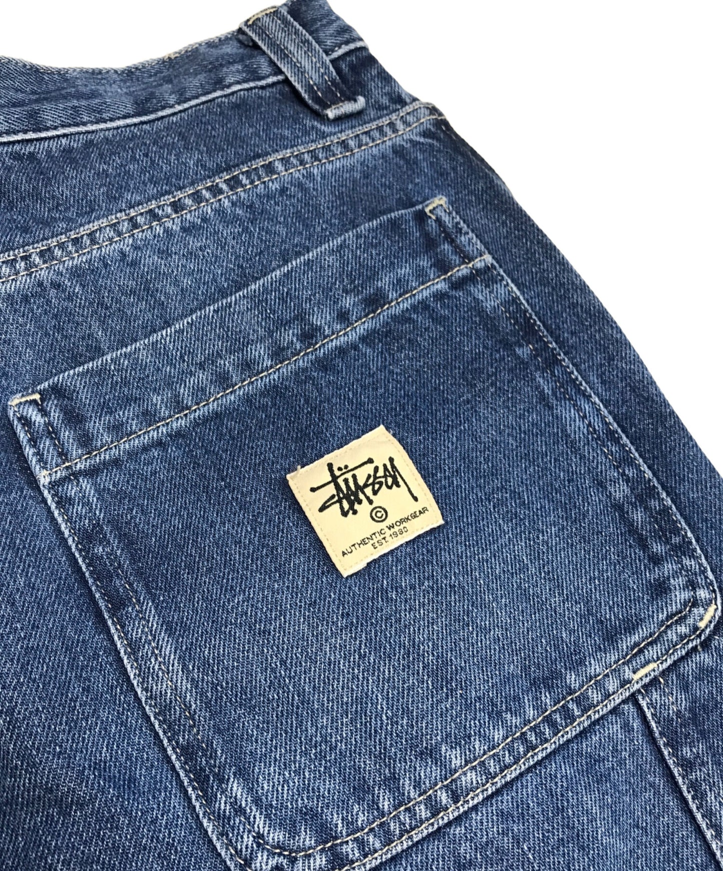 [Pre-owned] stussy Double Knee Denim Pants 116482