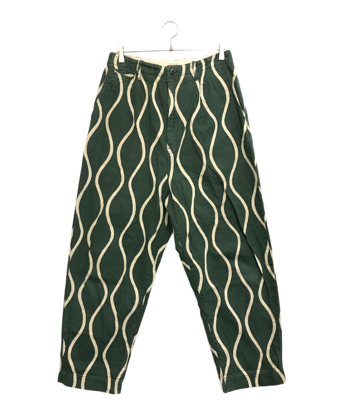 [Pre-owned] KAPITAL Drunken striped cotton linen pants K2005LP186