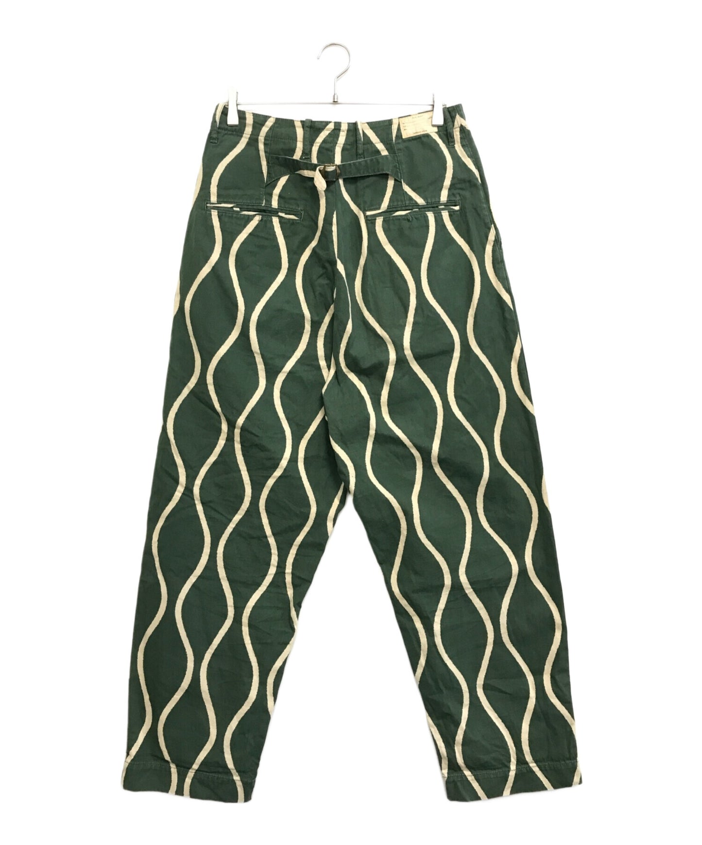 [Pre-owned] KAPITAL Drunken striped cotton linen pants K2005LP186