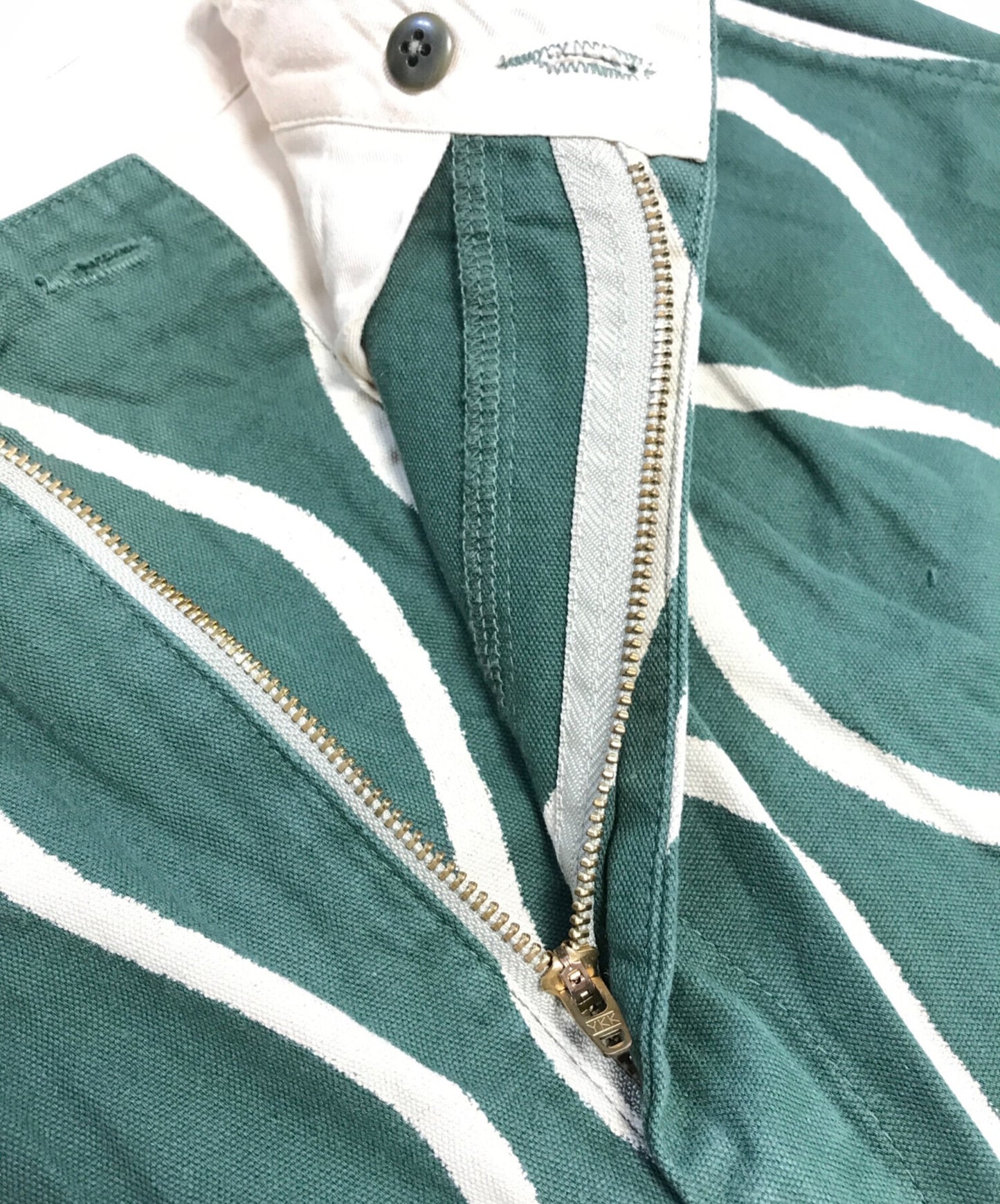 [Pre-owned] KAPITAL Drunken striped cotton linen pants K2005LP186