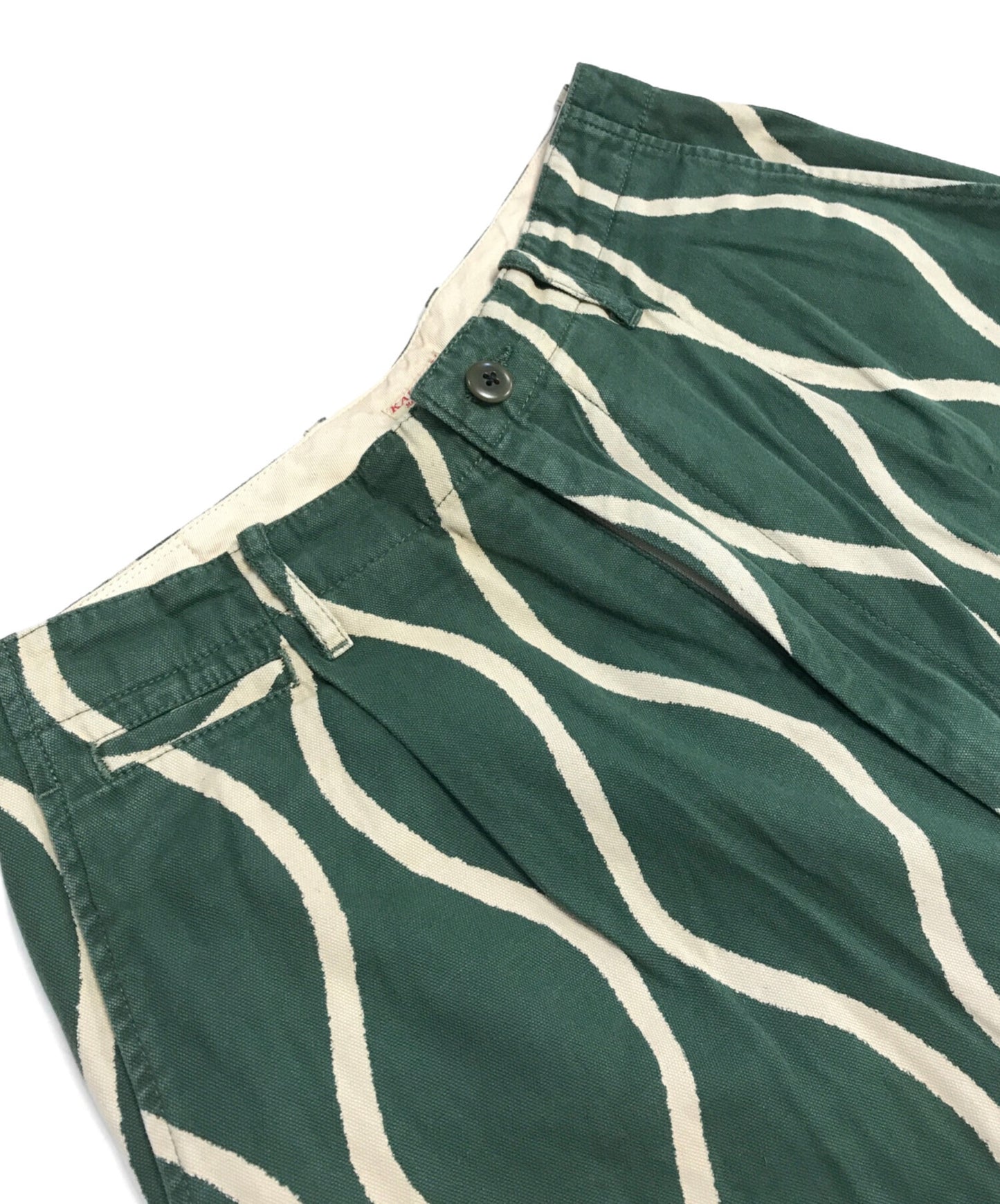 [Pre-owned] KAPITAL Drunken striped cotton linen pants K2005LP186