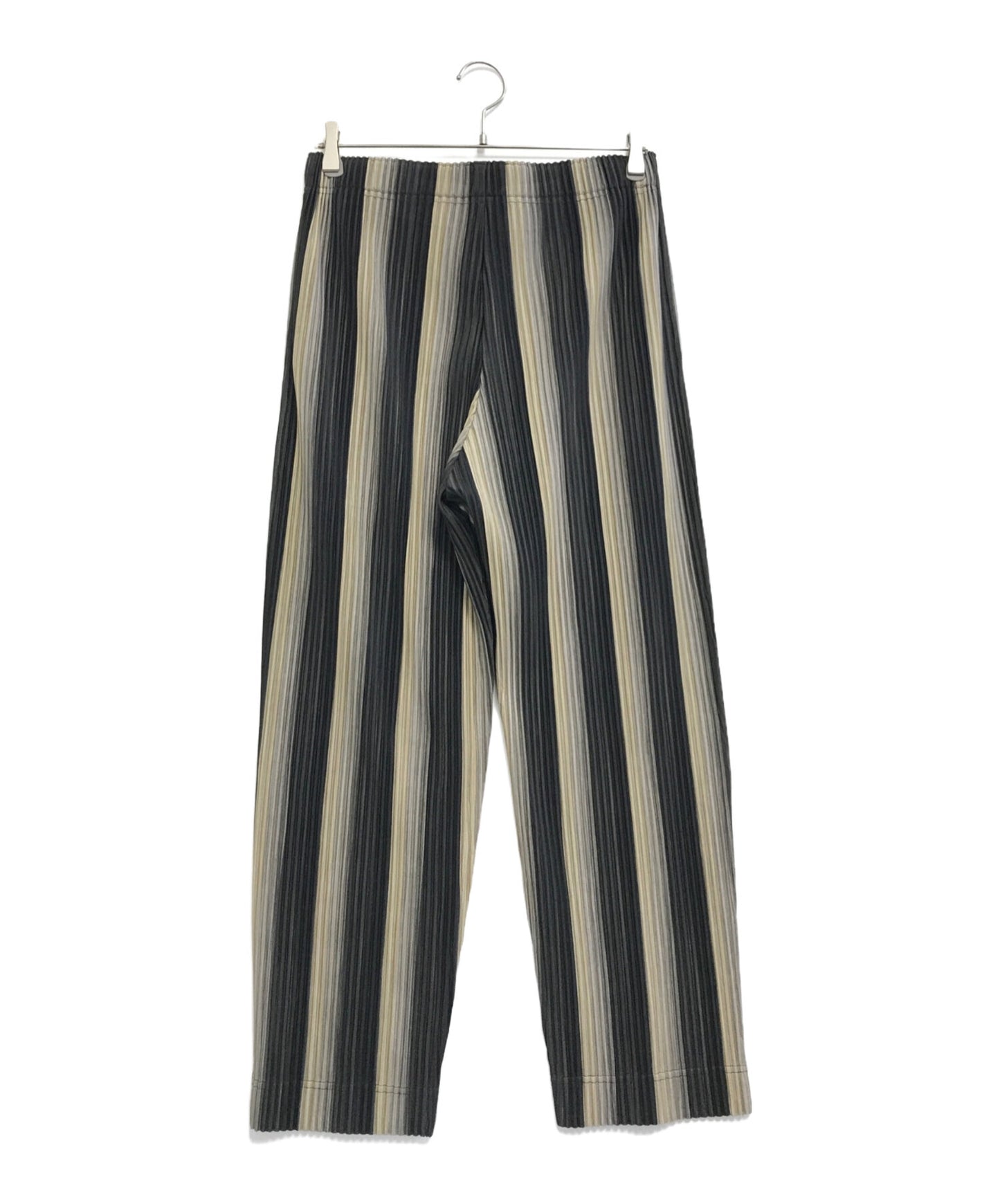 [Pre-owned] HOMME PLISSE ISSEY MIYAKE Striped Pleated Pants HP43-JF367