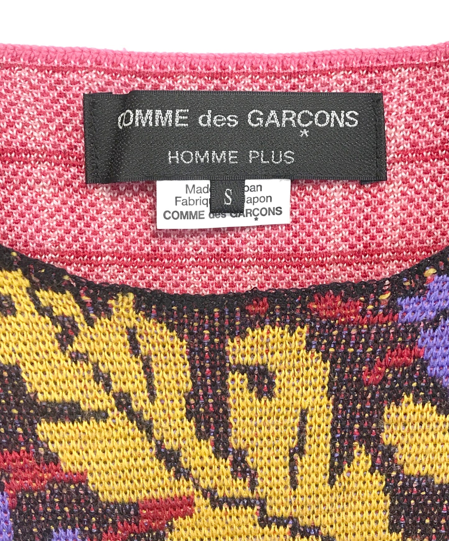 [Pre-owned] COMME des GARCONS HOMME PLUS Floral Crew Neck Knit PI-N001