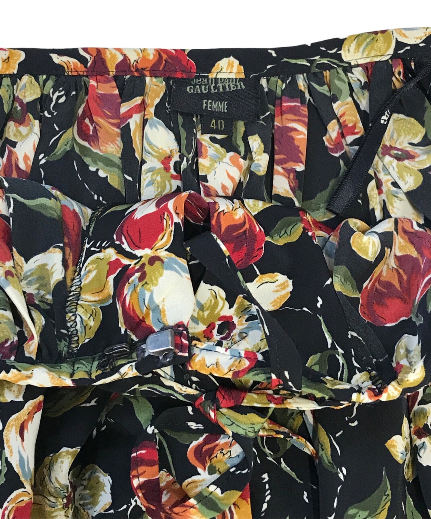 [Pre-owned] Jean Paul Gaultier FEMME All-over floral-patterned skirt