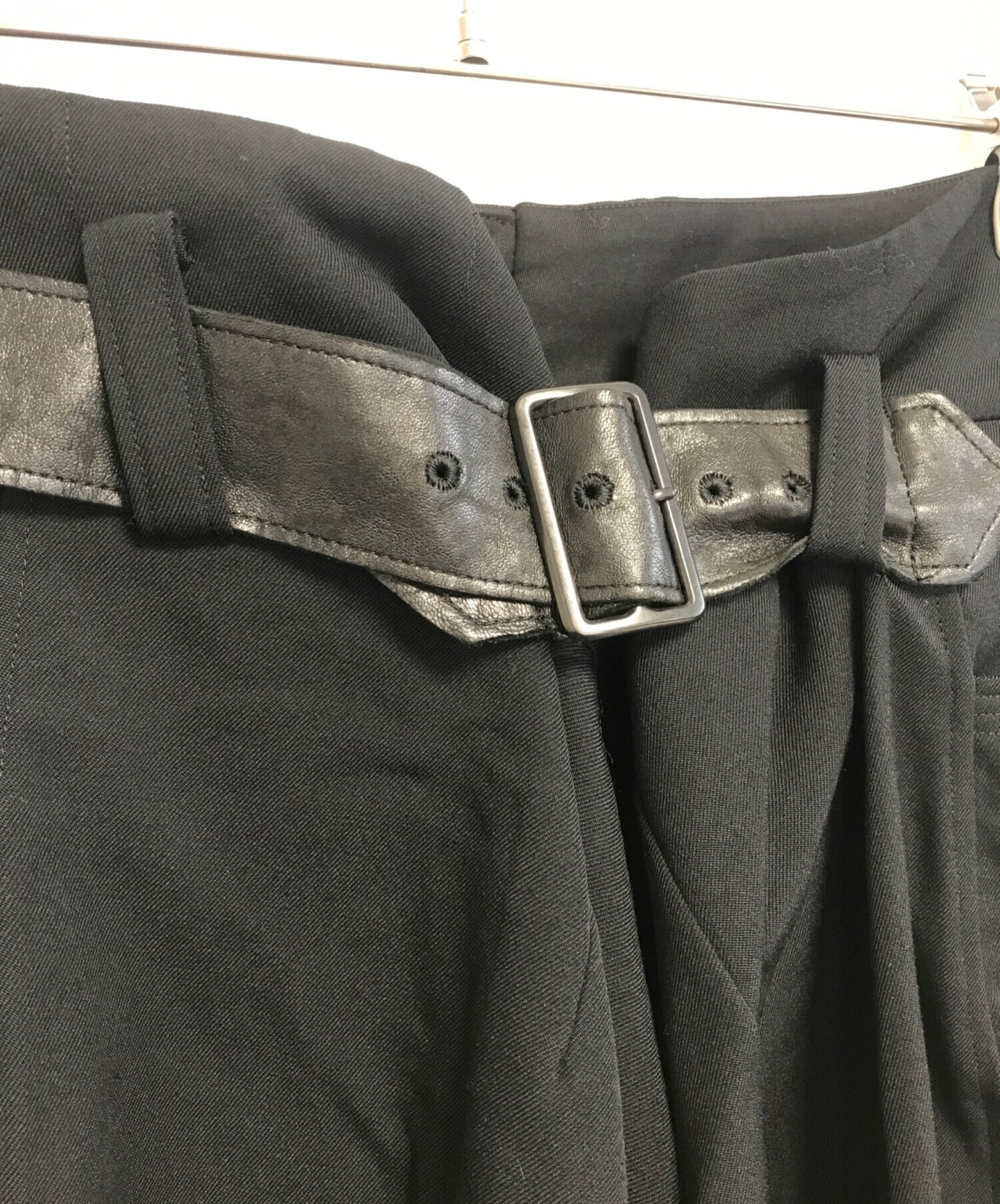 [Pre-owned] REGULATION Yohji Yamamoto Wide pants with leather belt FL-P54-100
