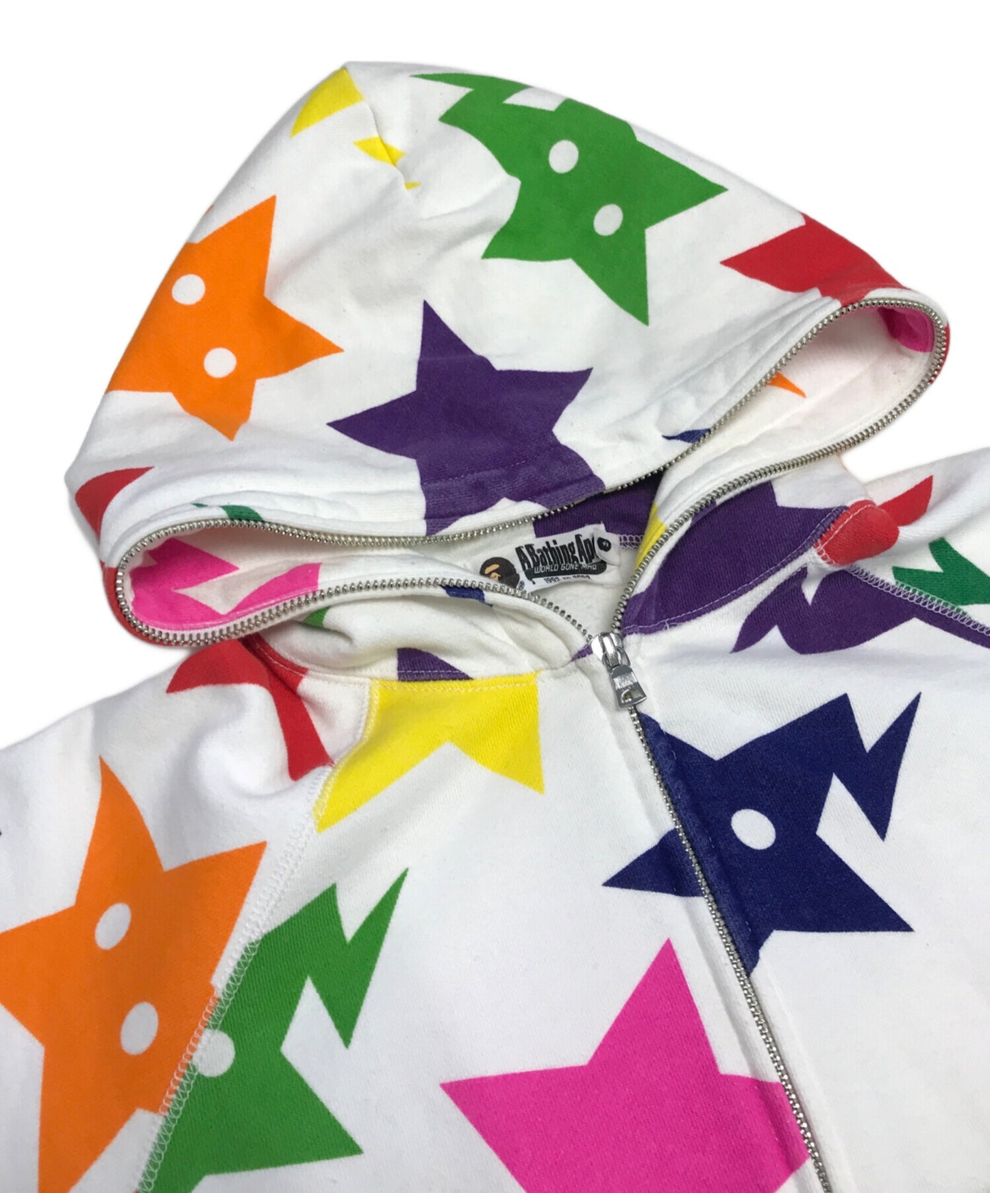 [Pre-owned] A BATHING APE Zip Hoodie with Stars
