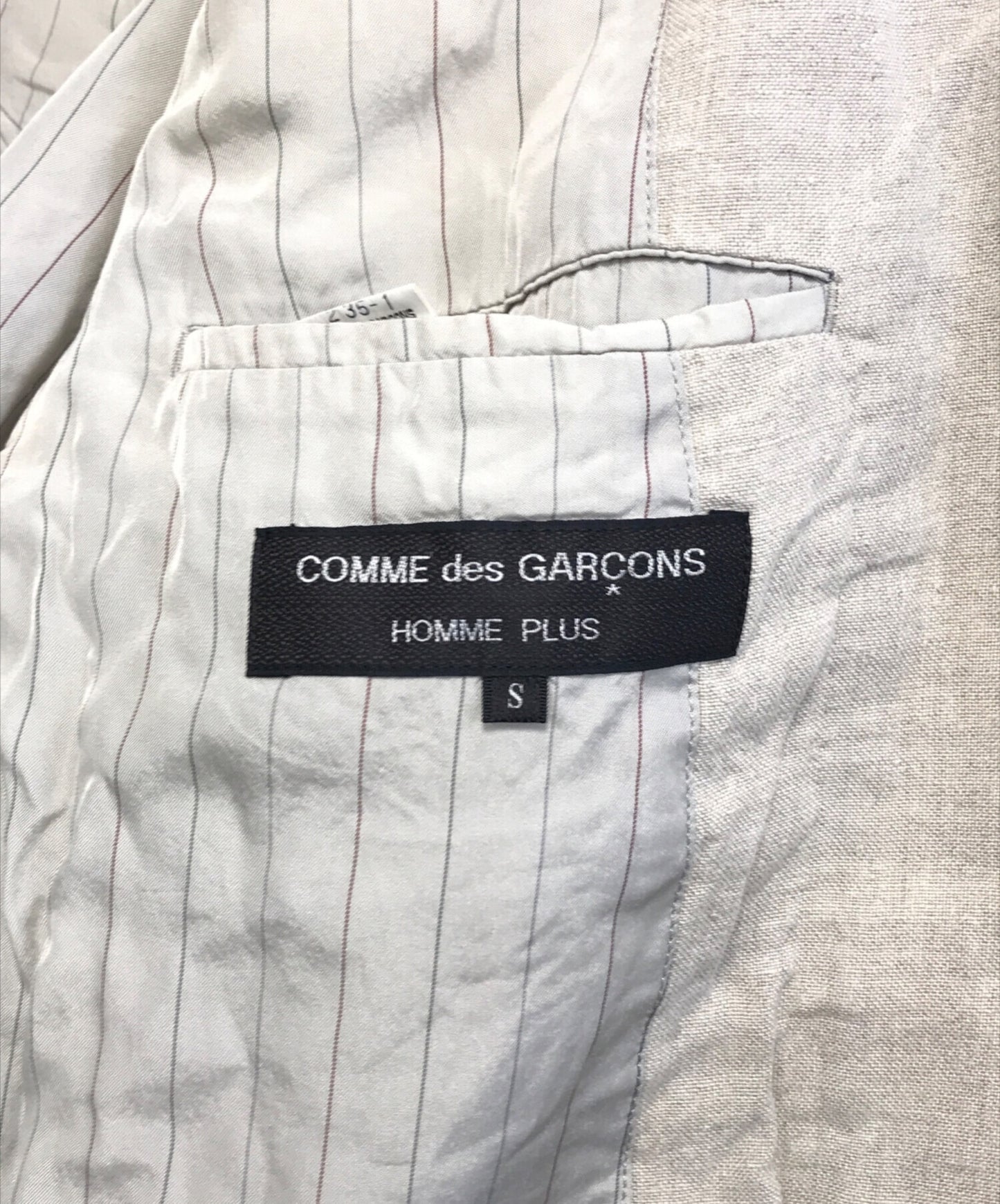 [Pre-owned] COMME des GARCONS HOMME PLUS Linen Tailored Jacket PJ-11057S