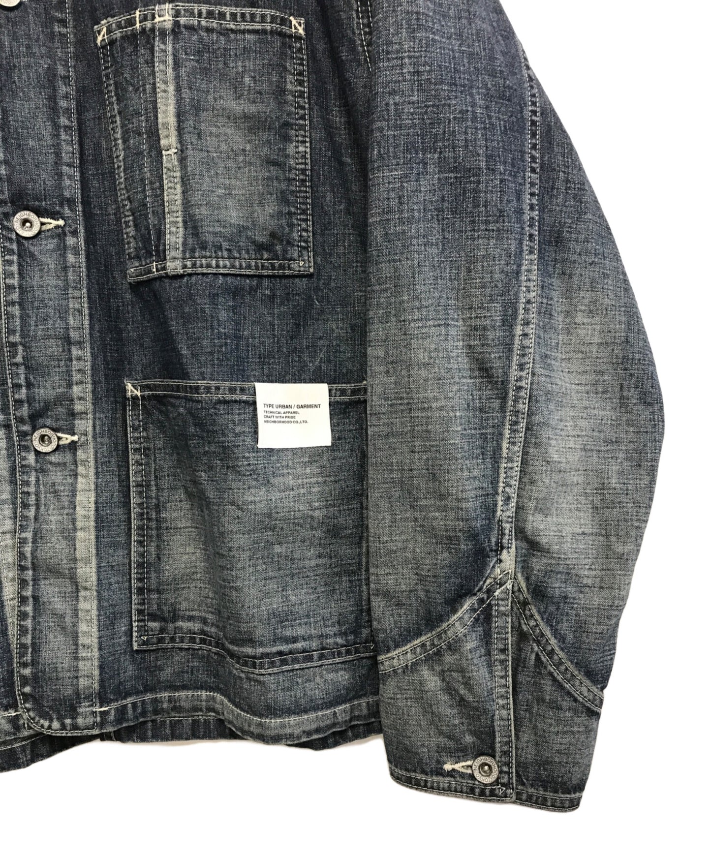 [Pre-owned] NEIGHBORHOOD WASHED SHORT COVERALL JACKET 241XBNH-JKM04