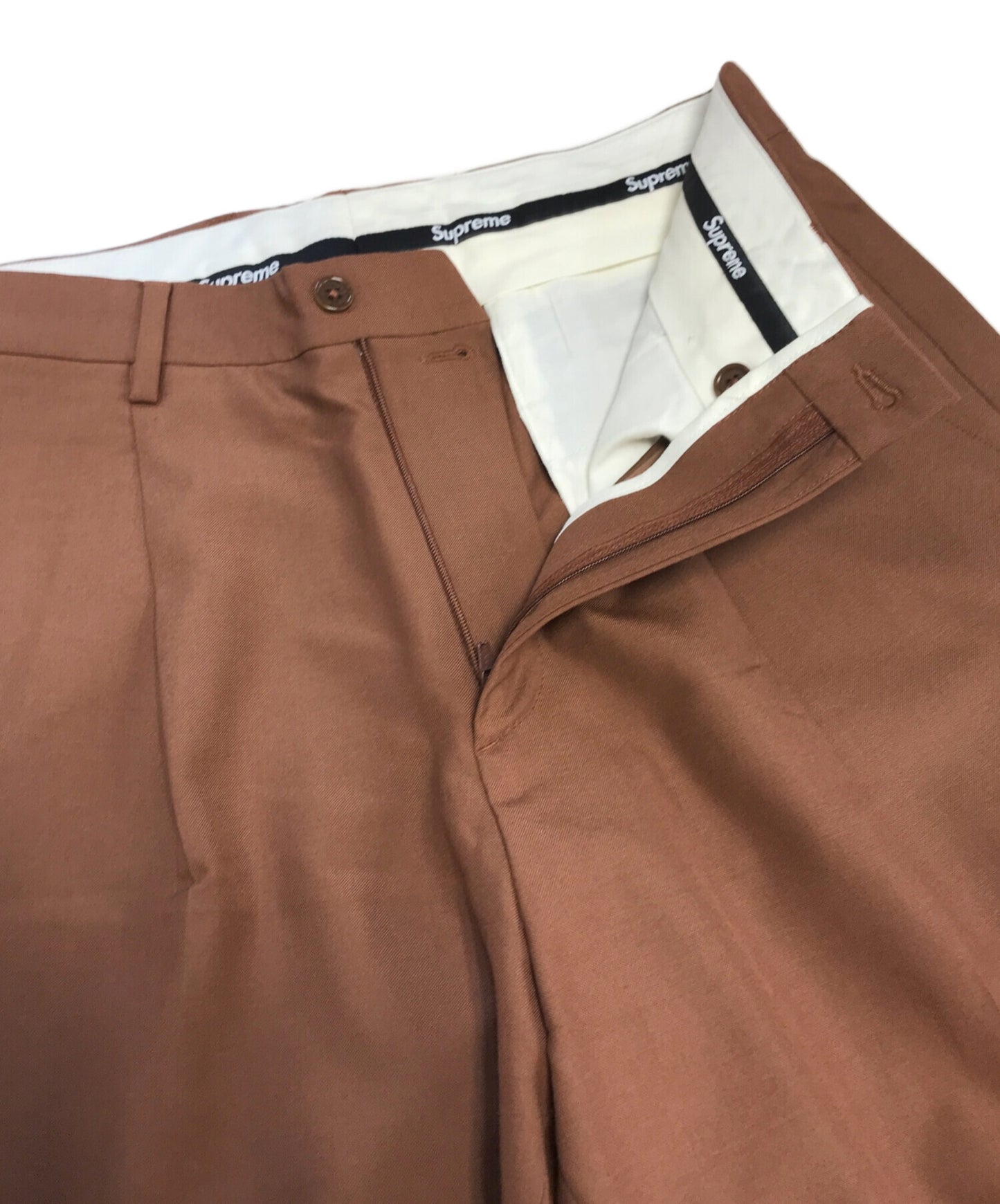 [Pre-owned] SUPREME 1-tuck slacks
