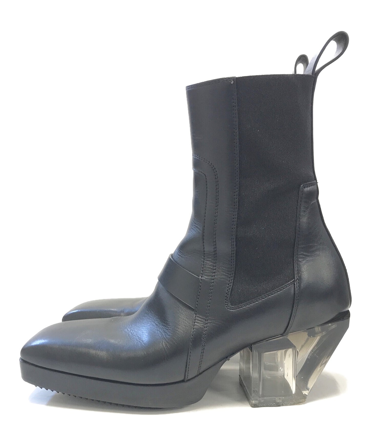 [Pre-owned] RICK OWENS HEELD SLIVER BOOTS RU01C4820LCG