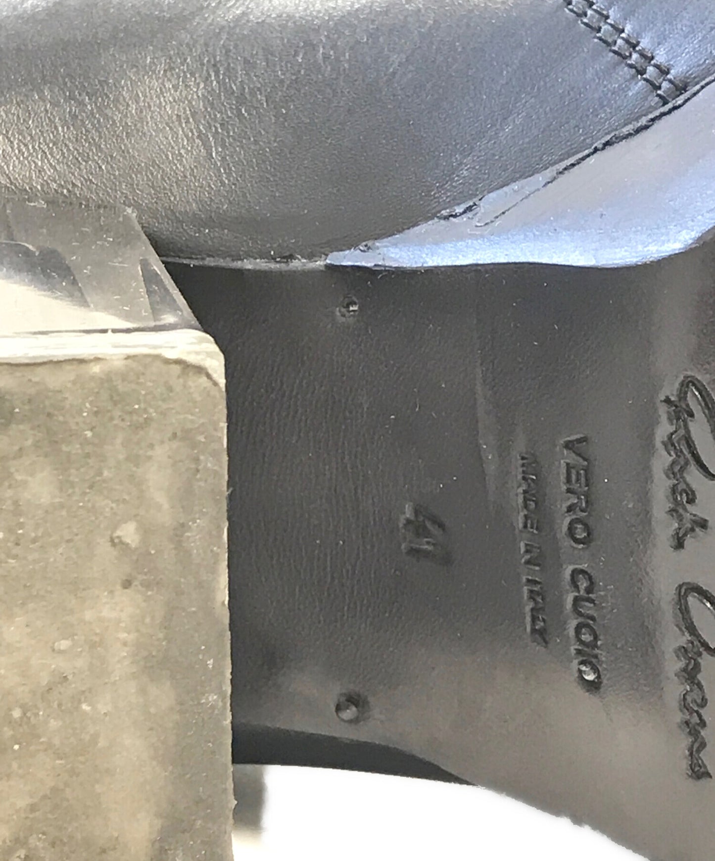 [Pre-owned] RICK OWENS HEELD SLIVER BOOTS RU01C4820LCG