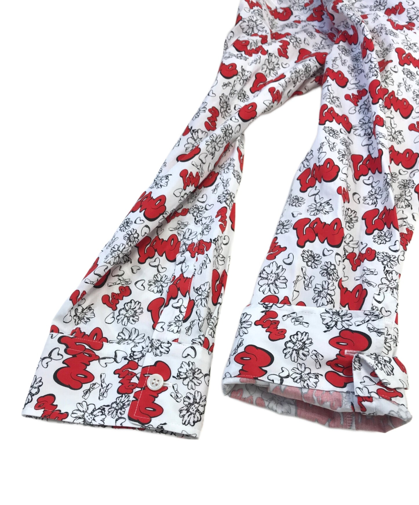 [Pre-owned] TAO COMME des GARCONS Flower Print Shirt Dress TK-O012