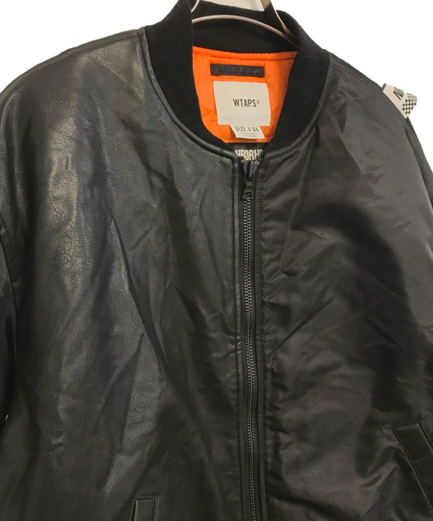 [Pre-owned] WTAPS MA-1 jacket with different material switching 192BRNHD-JKM02S
