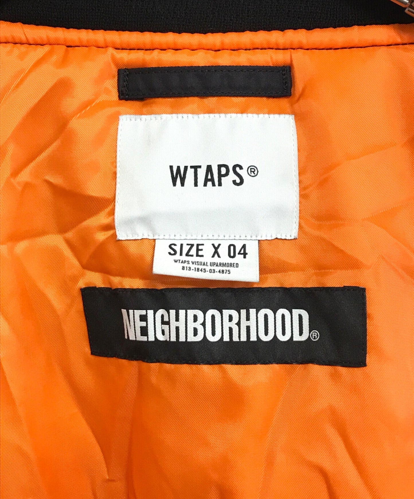 [Pre-owned] WTAPS MA-1 jacket with different material switching 192BRNHD-JKM02S