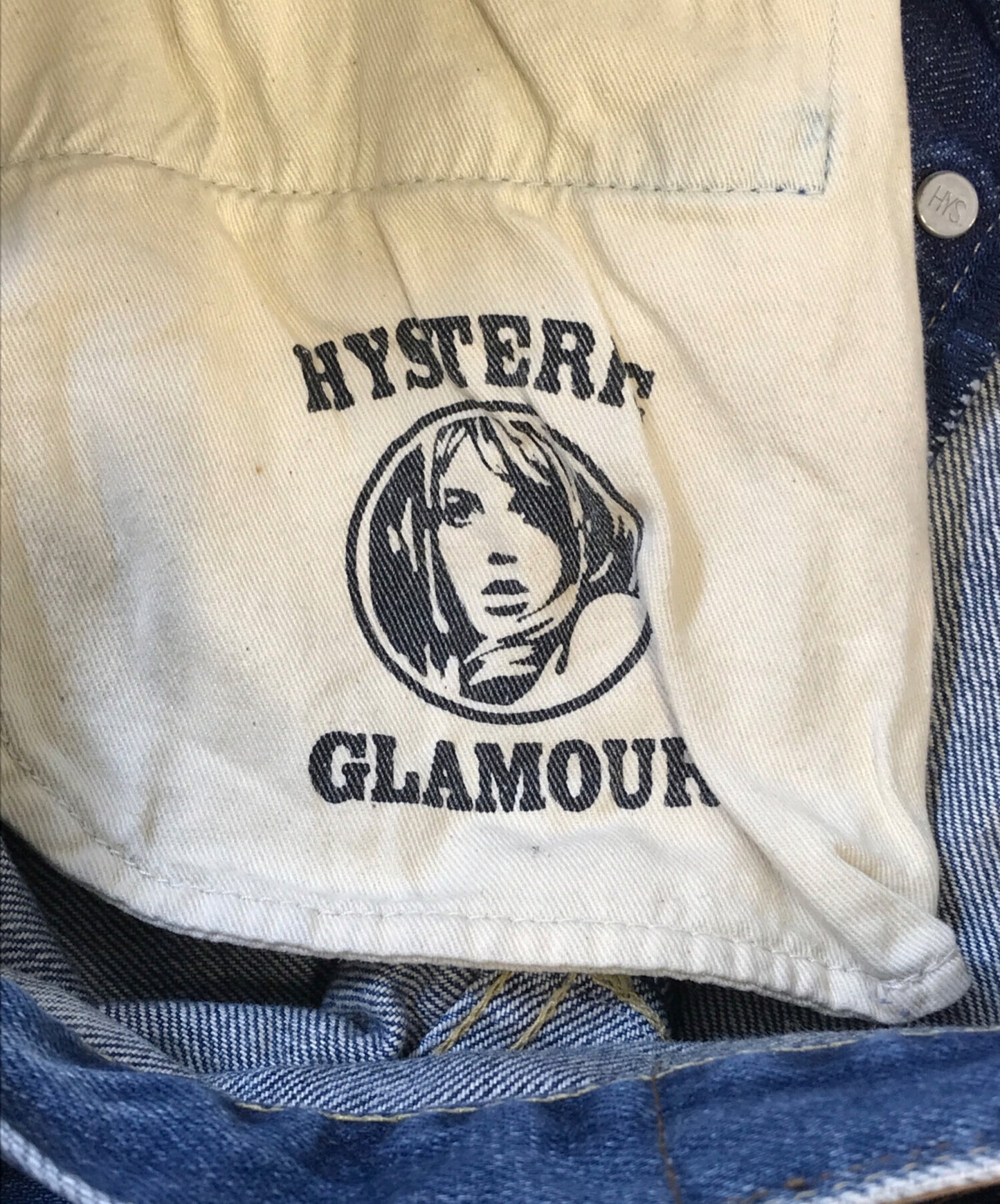 [Pre-owned] Hysteric Glamour SP processed studded denim pants 0263AP20