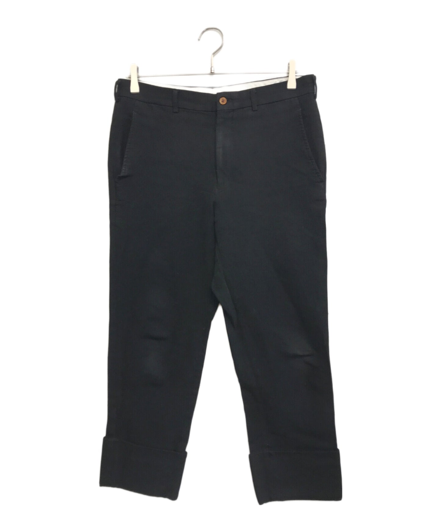 [Pre-owned] COMME des GARCONS HOMME PLUS Wool gaber shrink-wrap roll-up pants