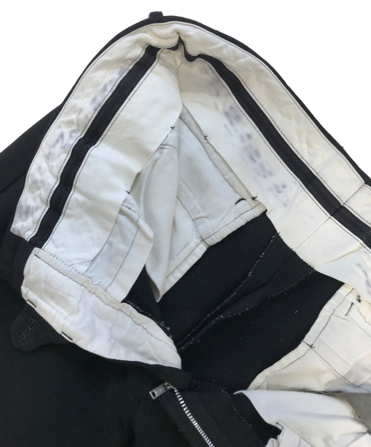 [Pre-owned] COMME des GARCONS HOMME PLUS Wool gaber shrink-wrap roll-up pants