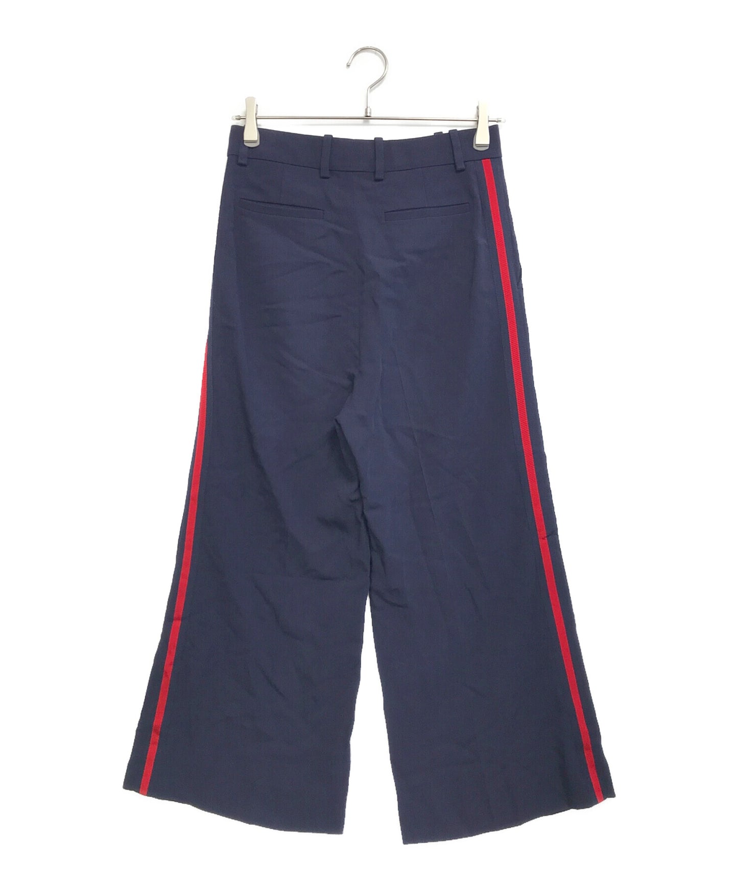 [Pre-owned] GUCCI Web line rayon pants 523250 ZKR01