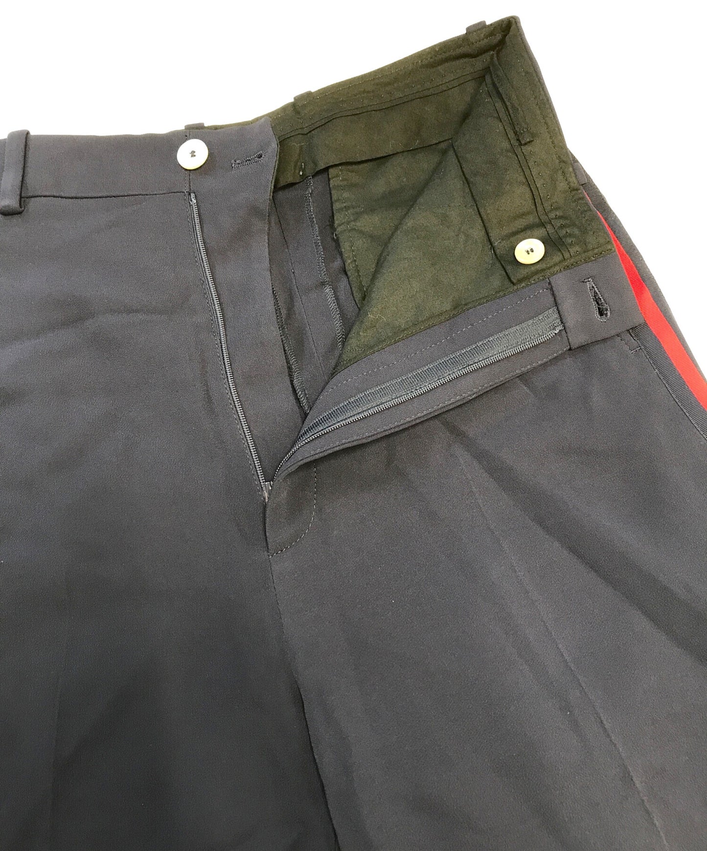 [Pre-owned] GUCCI Web line rayon pants 523250 ZKR01