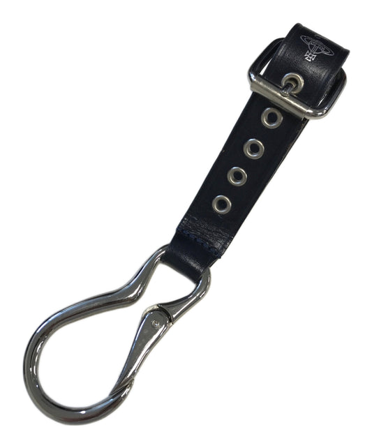 [Pre-owned] Vivienne Westwood Leather belted carabiner key holder