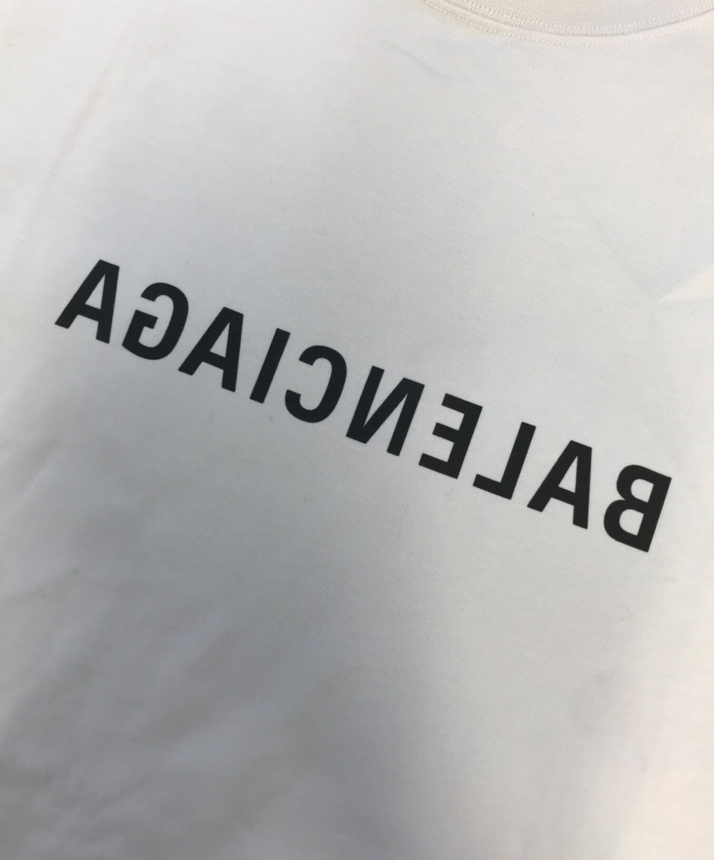 [Pre-owned] BALENCIAGA Mirror Logo Print T-Shirt vl03 764235 tnvr2 9784