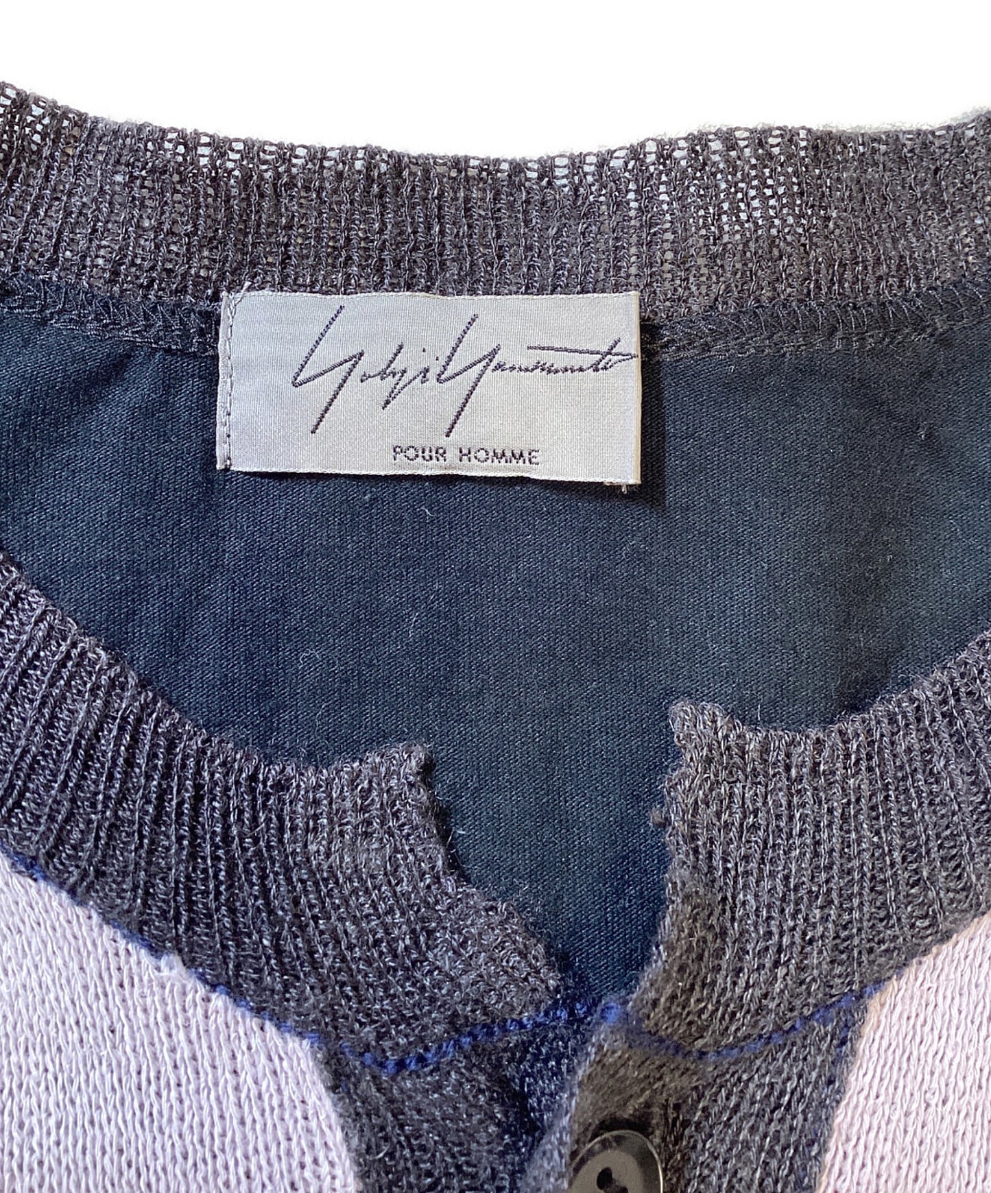 [Pre-owned] Yohji Yamamoto pour homme Linen Switched Cardigan HG-K71-080