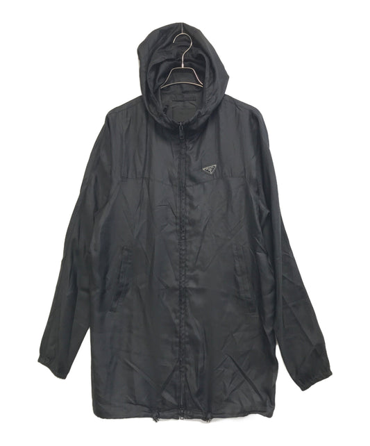 [Pre-owned] PRADA Triangle Plate Silk Coat SGC013 S221