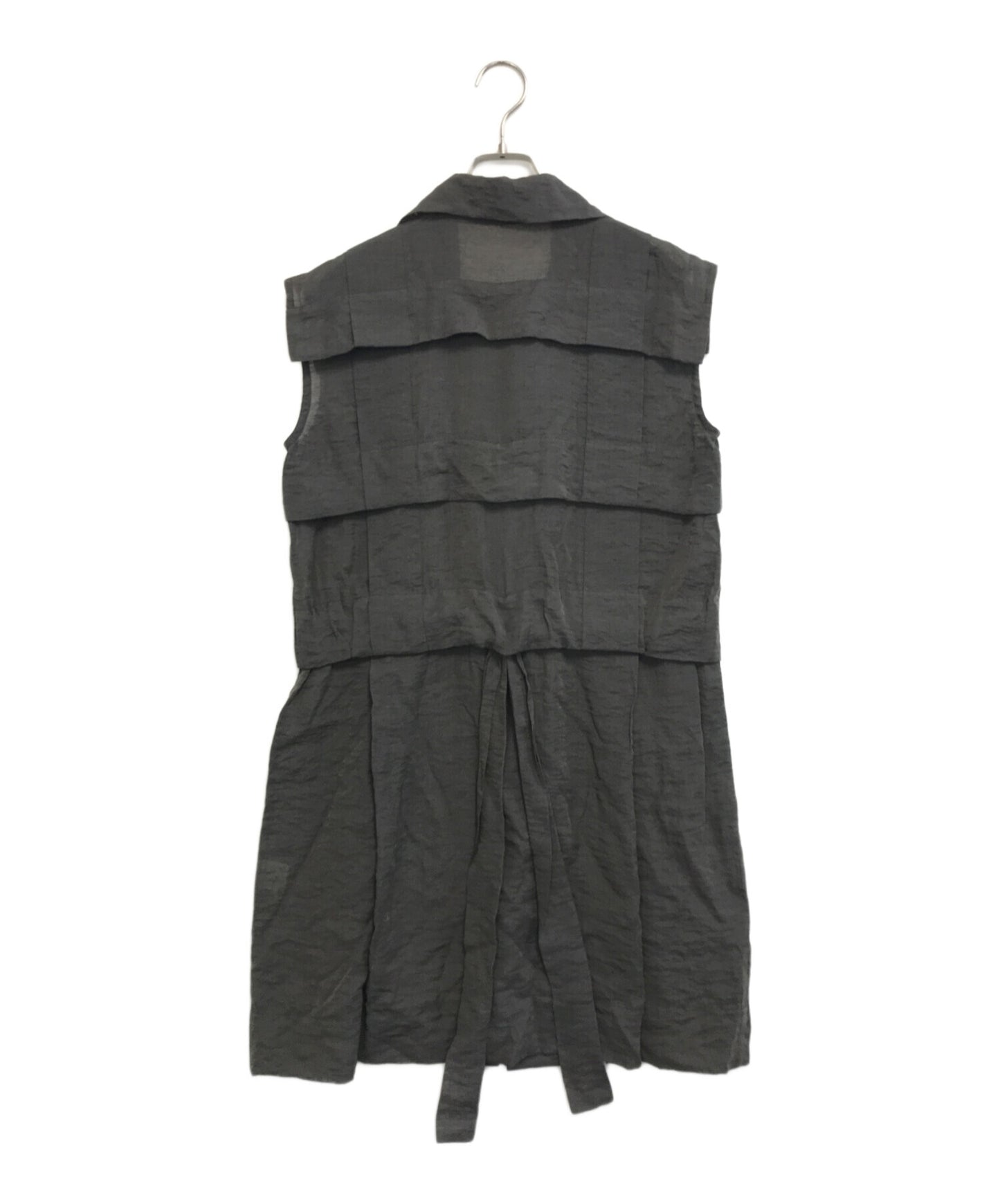 [Pre-owned] ISSEY MIYAKE Nylon Rayon Sleeveless Dress IM71-FH012