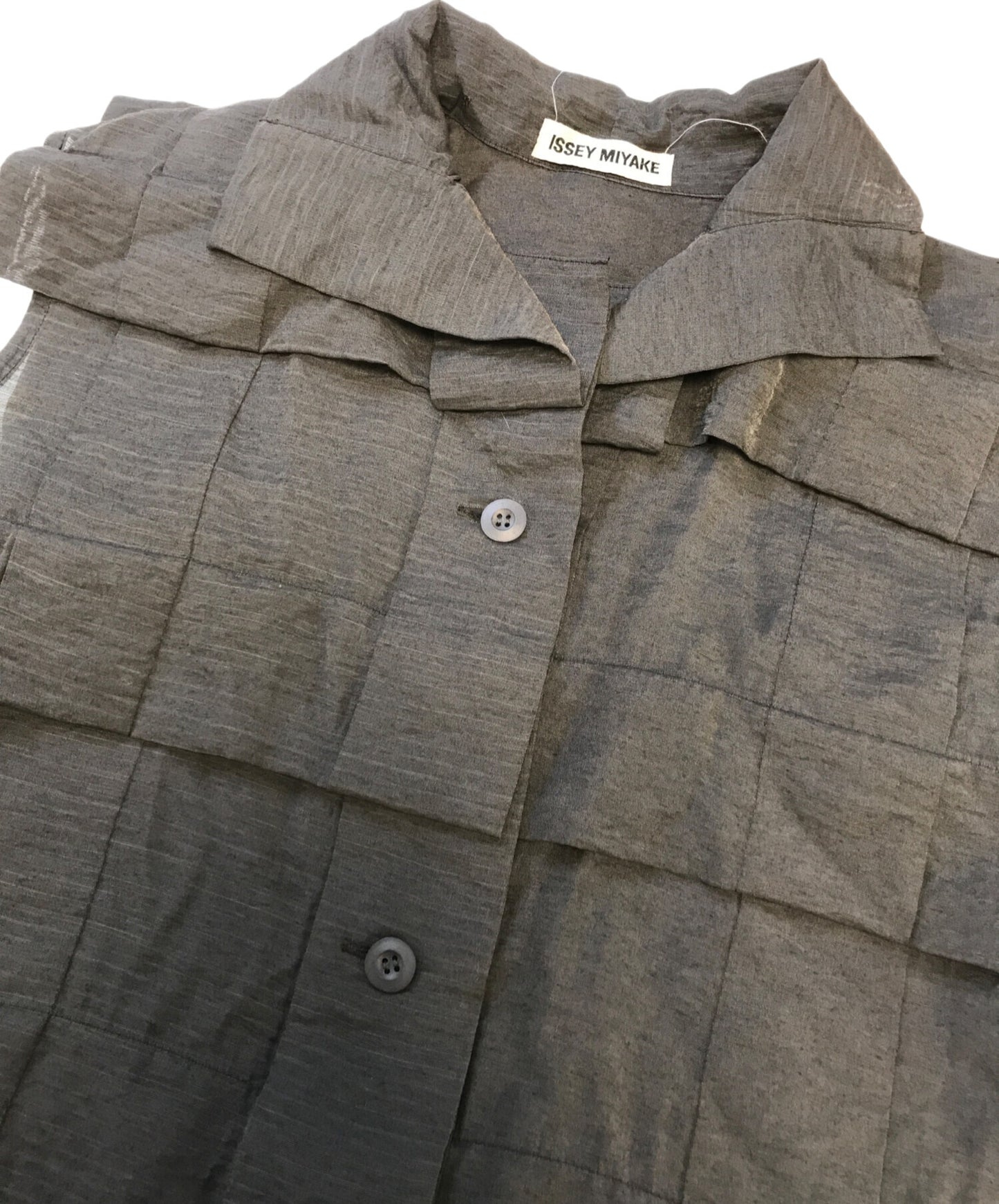 [Pre-owned] ISSEY MIYAKE Nylon Rayon Sleeveless Dress IM71-FH012