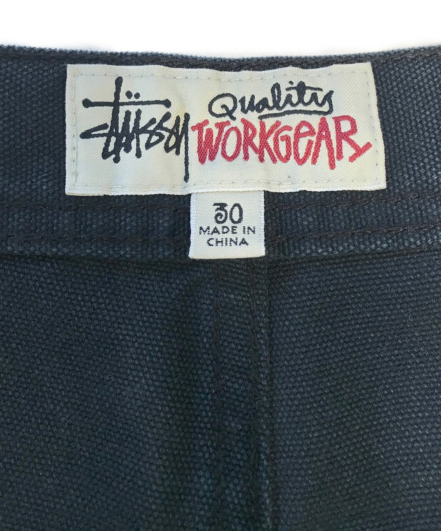 [Pre-owned] stussy washed canvas work short