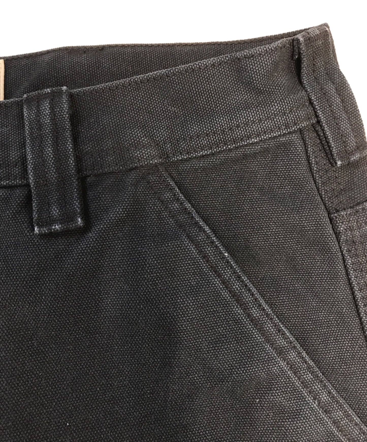 [Pre-owned] stussy washed canvas work short