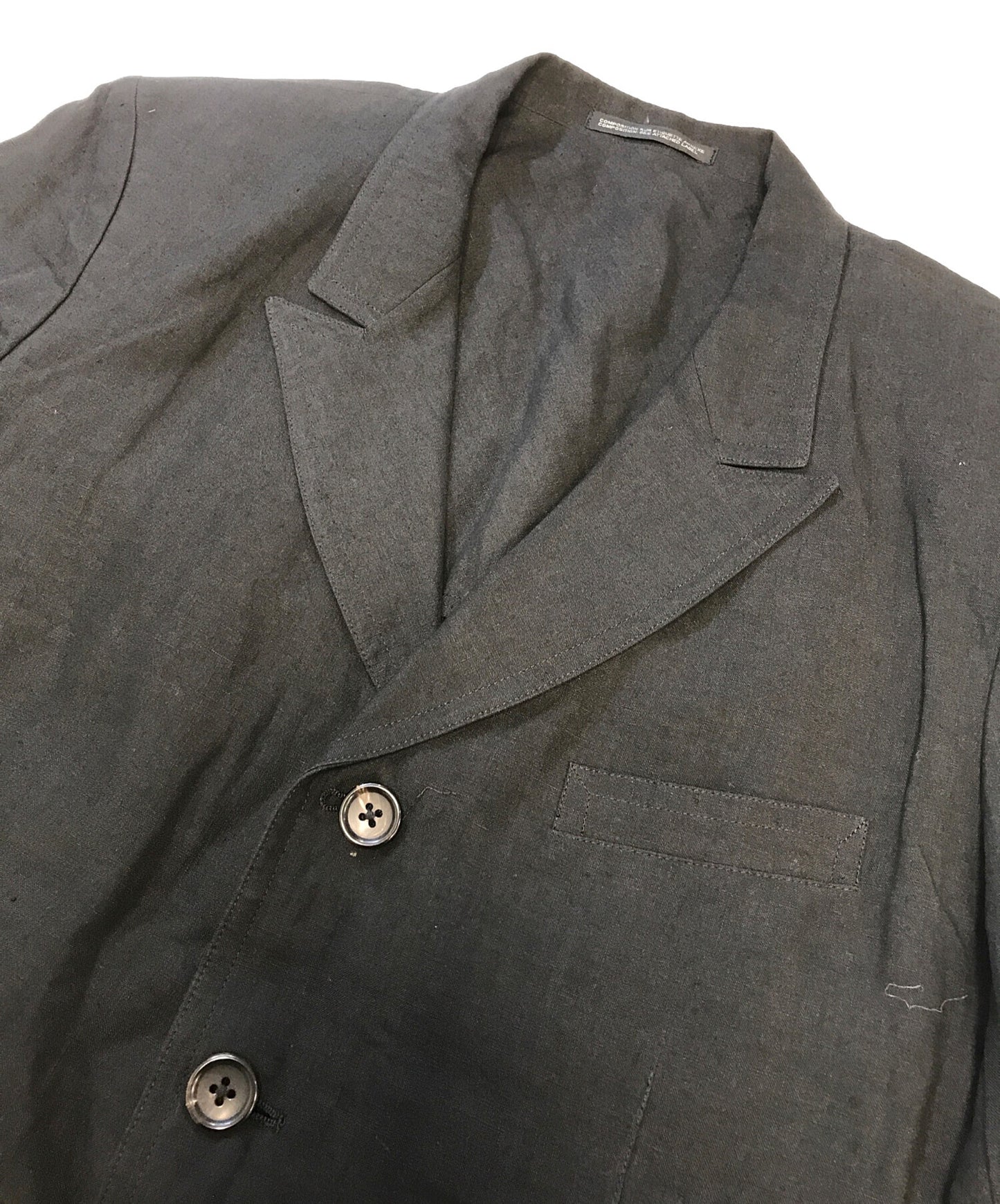 [Pre-owned] Yohji Yamamoto pour homme linen jacket HZ-J32-300