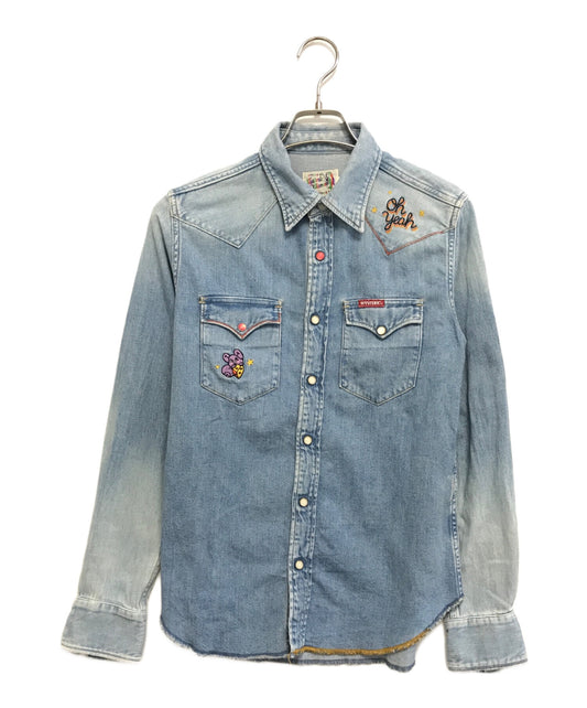 [Pre-owned] Hysteric Glamour patch dungaree shirt 01191AH11