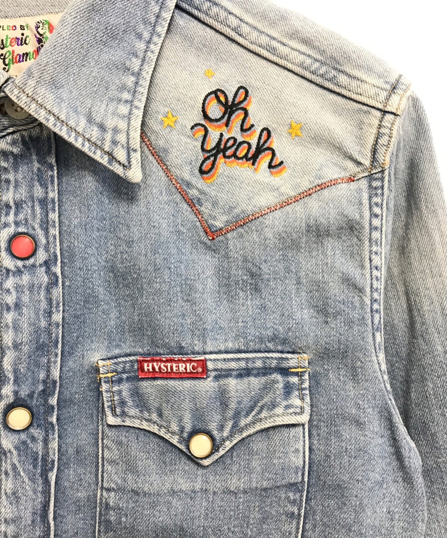 [Pre-owned] Hysteric Glamour patch dungaree shirt 01191AH11