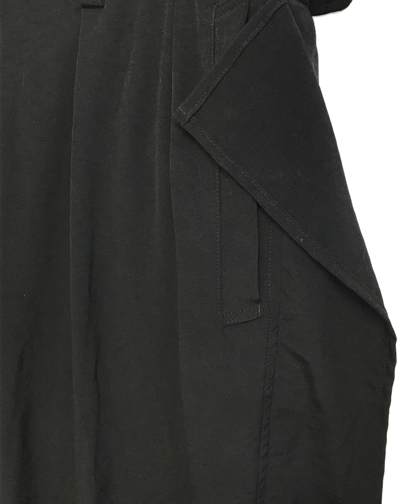 [Pre-owned] GROUND Y CREPE DE CHINE SIDE TRIMMED PANTS GO-P14-500