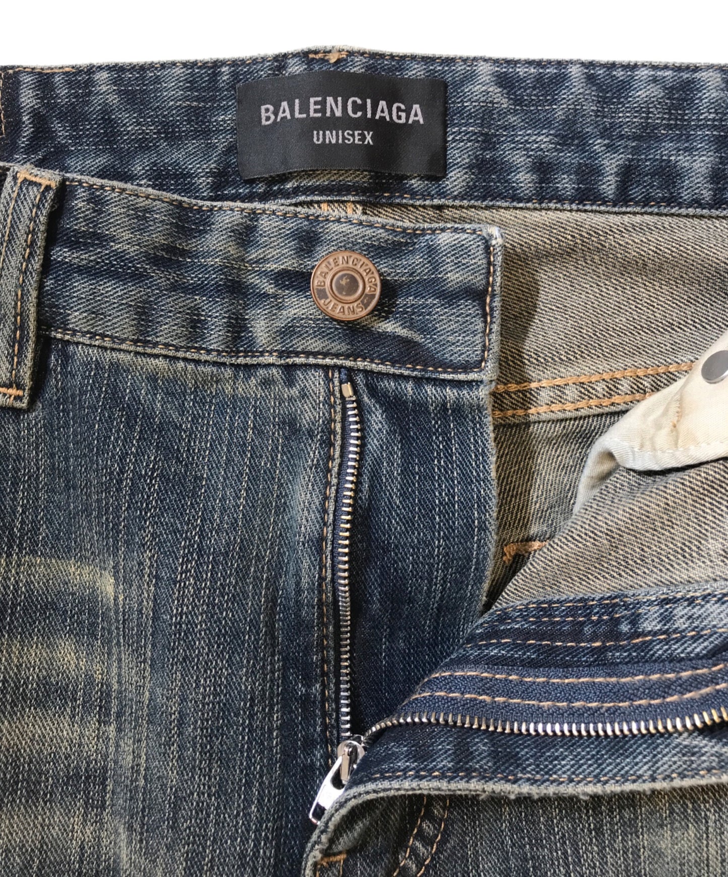 [Pre-owned] BALENCIAGA Washed Bootcut Denim Pants