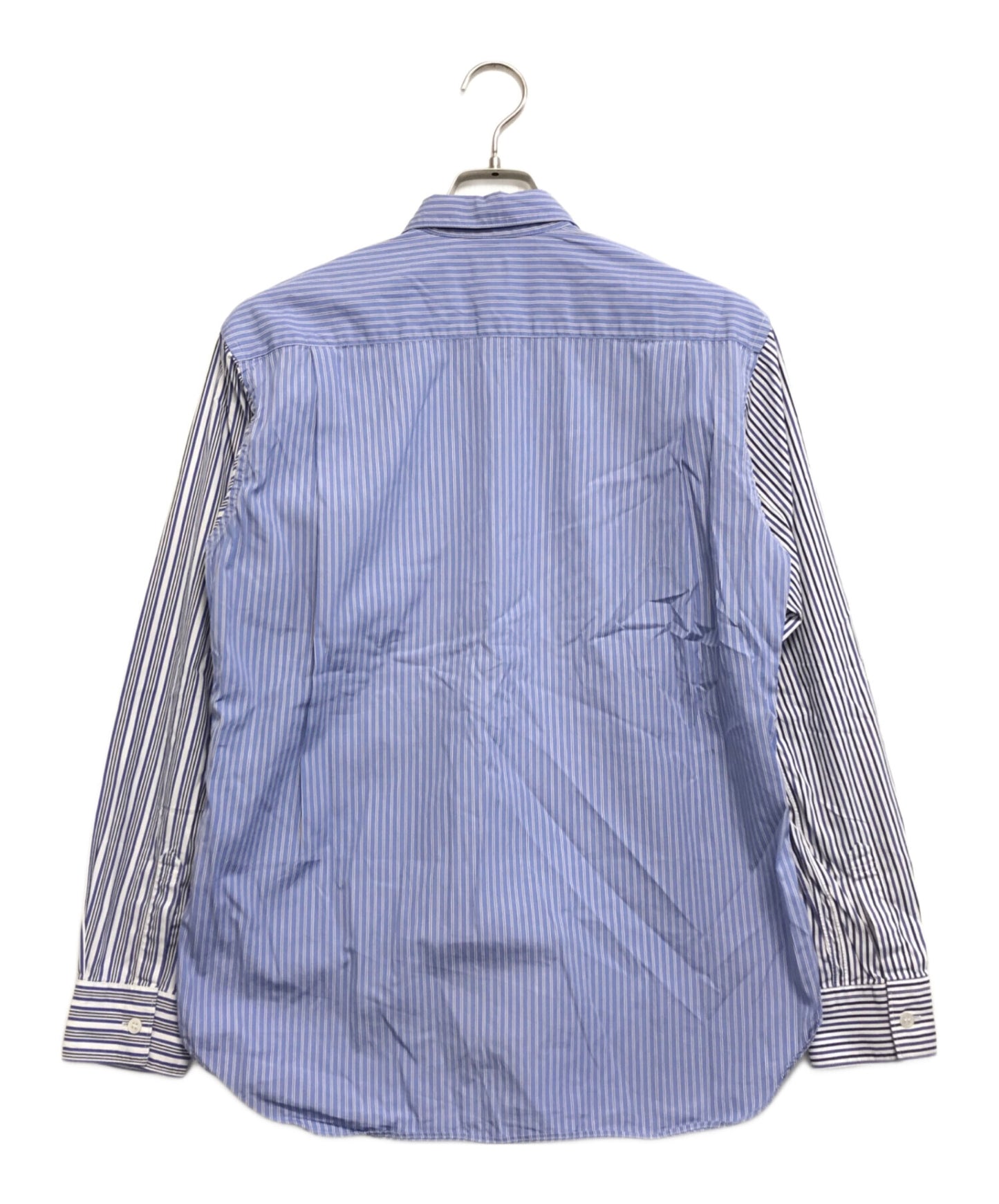 [Pre-owned] COMME des GARCONS SHIRT Cotton Poplin Crazy Stripe Regular Collar Shirt FZ-B107