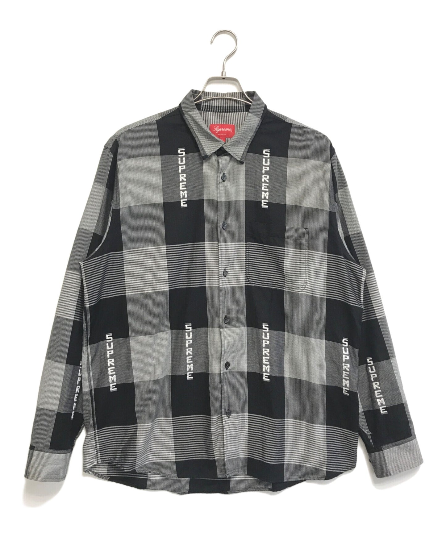 [Pre-owned] SUPREME LOGO PLAID SHIRT