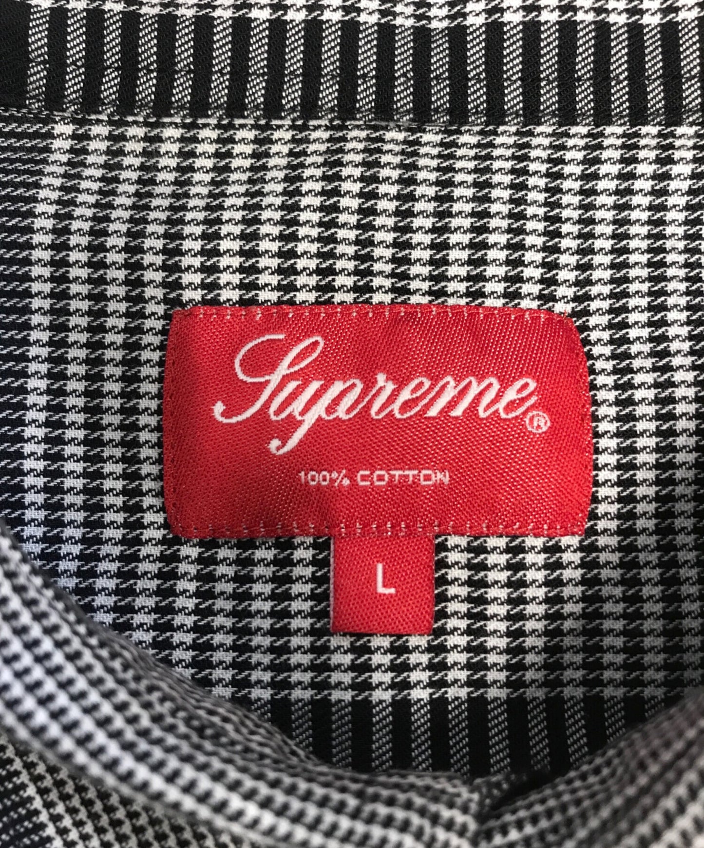 [Pre-owned] SUPREME LOGO PLAID SHIRT