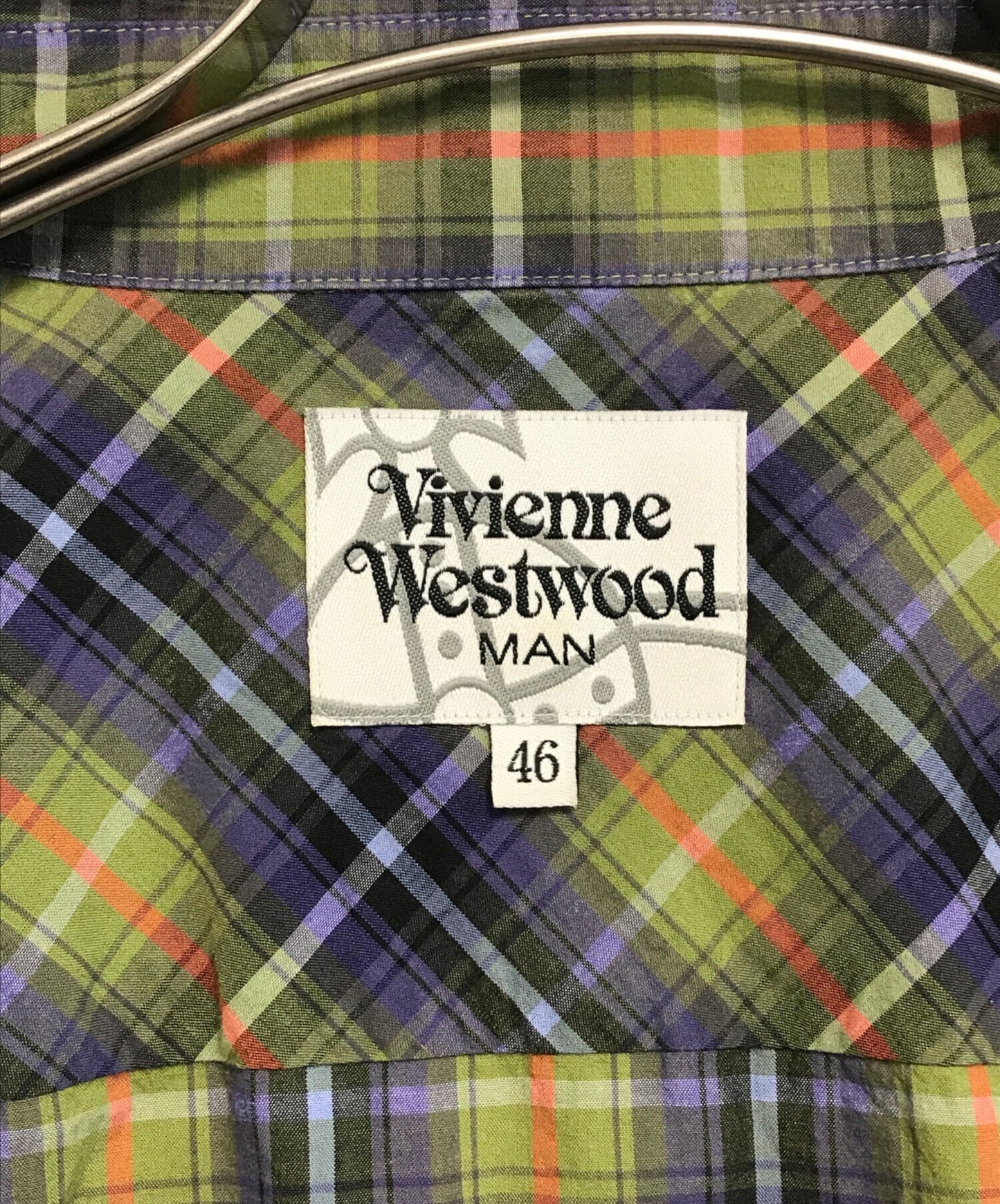 [Pre-owned] Vivienne Westwood man Skull Orb Asymmetrical Short-Sleeved Shirt