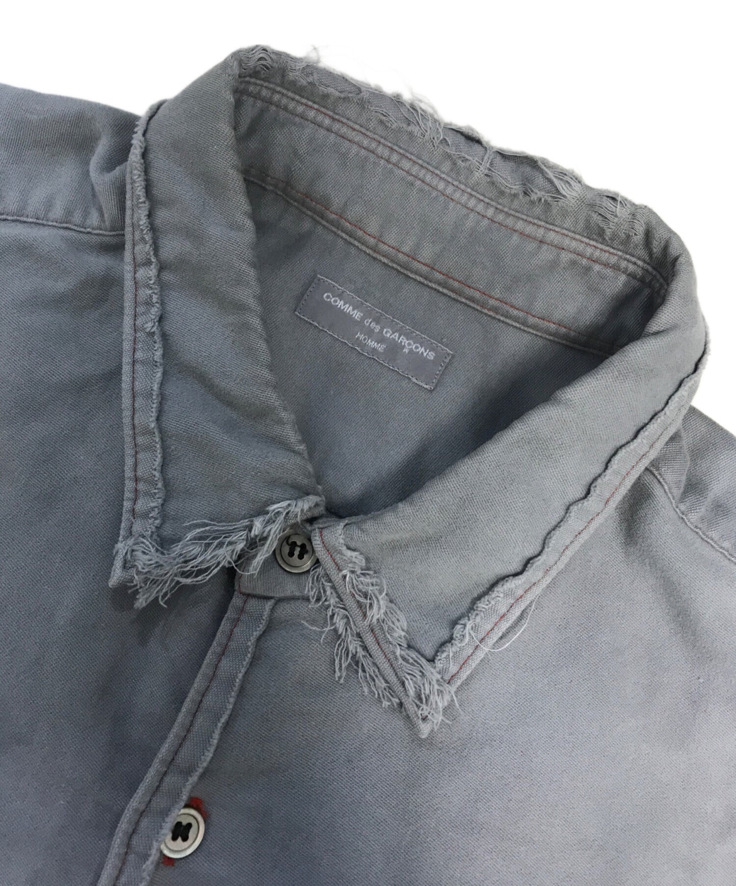 [Pre-owned] COMME des GARCONS HOMME Damaged stitched shirt HC-B048